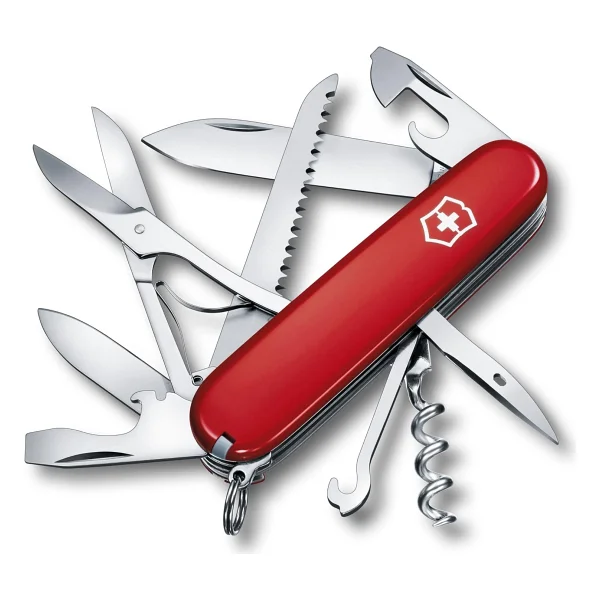 Victorinox Huntsman 1.3713.T Şeffaf Kırmızı 15 Fonksiyonlu Çok Amaçlı Çakı - Görsel 7