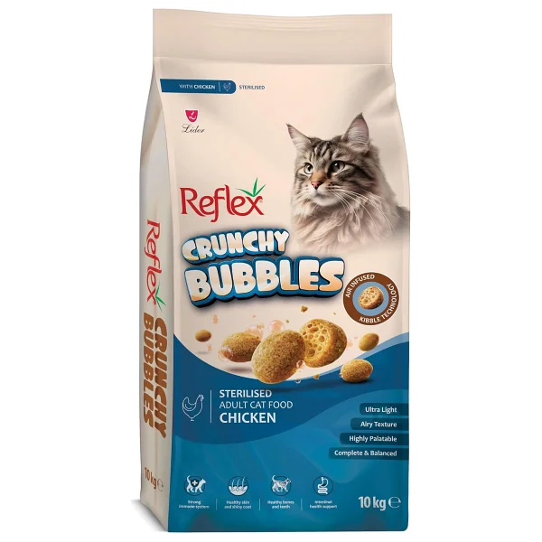 Reflex Crunchy Bubbles Tavuklu 10 kg Kısırlaştırılmış Yetişkin Kedi Maması - Görsel 3