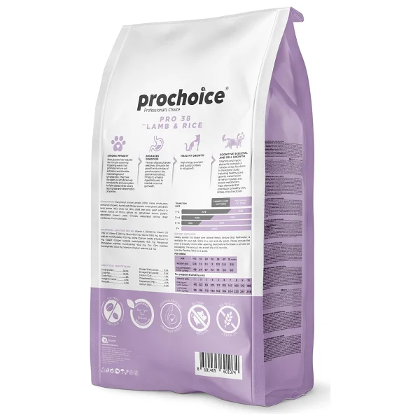 Prochoice Pro 38 Kitten Kuzu Etli 2 Kg Yavru Kedi Maması - Görsel 5