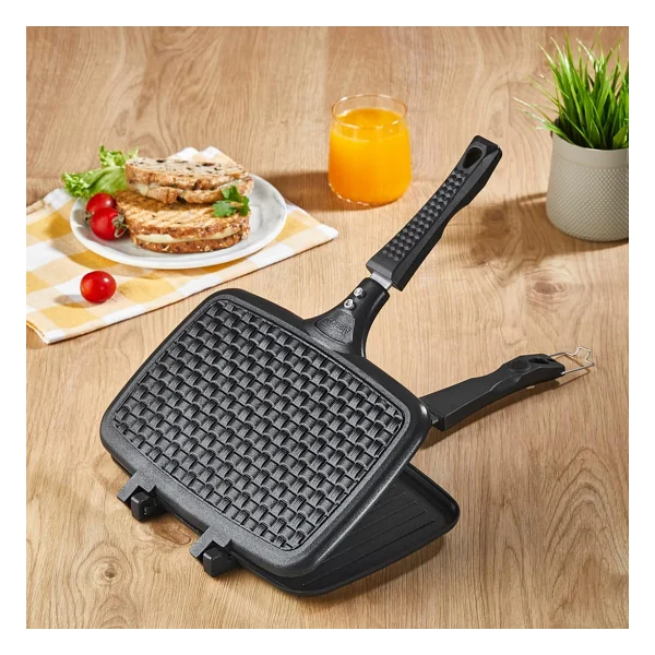 Amboss Kuvars Döküm Ocak Üstü Tost Makinesi - Görsel 2