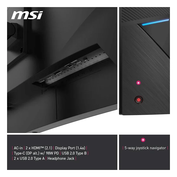 MSI MPG 346CQRF X24 34" 0.5 ms WQHD Curved 240 Hz Oyuncu Monitörü - Görsel 6