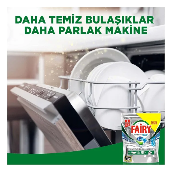 Fairy Platinum Fresh Bulaşık Makinesi Tableti 40'lı - Görsel 6