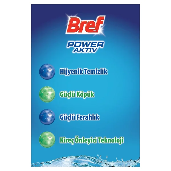 Bref Power Active Çam Kokulu 3'lü Klozet Bloğu 3 x 50 g - Görsel 2
