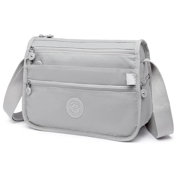 Smart Bags Krinkıl Kumaş Postacı Çantası 1128 (A.Gri) - Görsel 3