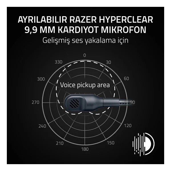 Razer Blackshark V3 X Hyperspeed Rz04-05420100-R3m1 7.1 USB Kablolu/Kablosuz Kulak Üstü Oyuncu Kulaklığı - Görsel 6