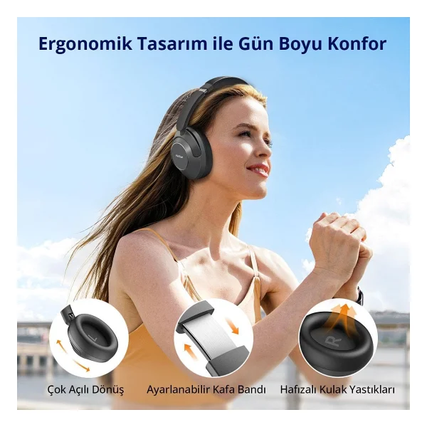 EarFun Wave Pro ANC Kulak Üstü Bluetooth Kulaklık - Görsel 8