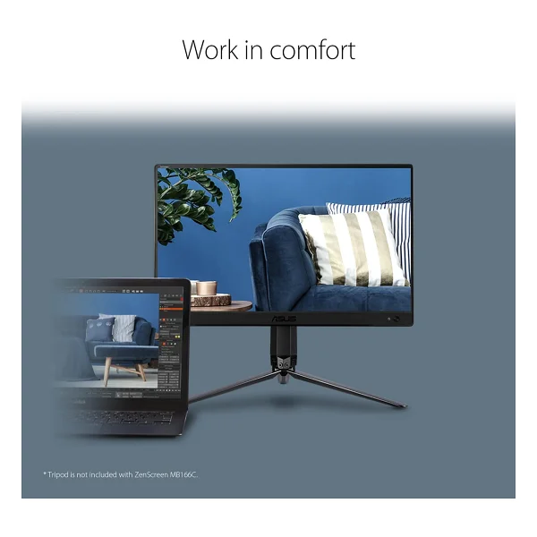 Asus ZenScreen MB166C 15.6'' 5 ms Full HD IPS 60 Hz Taşınabilir Monitör - Görsel 5