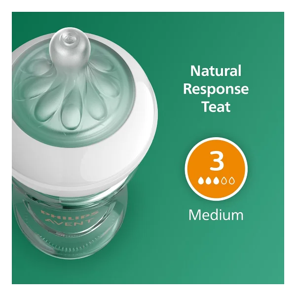 Philips Avent SCY933/01 Natural Response 240 ml Cam Biberon - Görsel 9