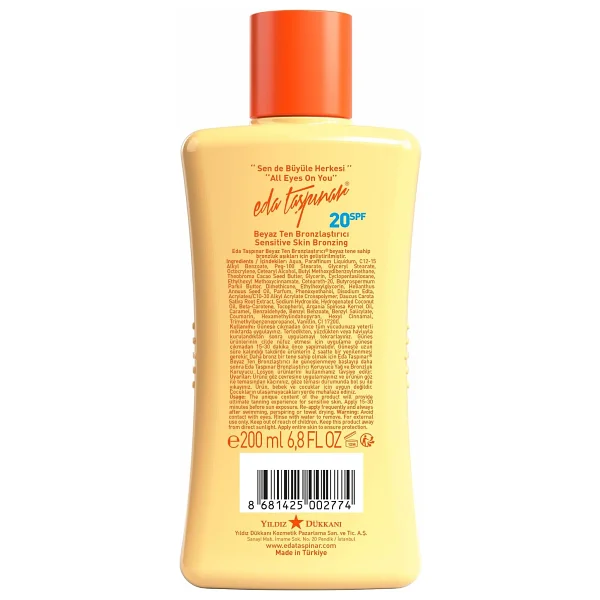 Eda Taşpınar Beyaz Ten 200 Ml 20 Faktör Bronzlaştırıcı Krem - Görsel 7