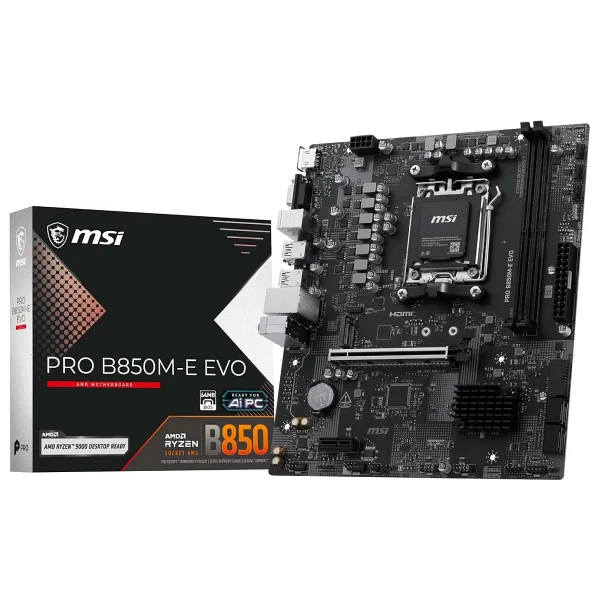 Msı Pro B850m-E Evo AMD Am5 DDR5 Micro Atx Anakart - Görsel 3