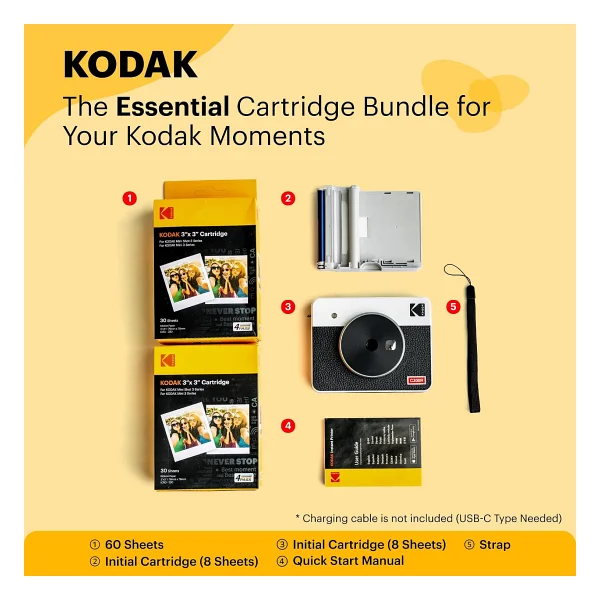 Kodak Mini Shot Combo 3 Retro C300R Anında Baskı Dijital Fotoğraf Makinesi - Görsel 2
