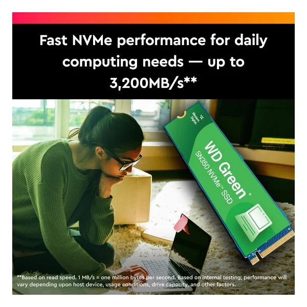 Western Digital Green Sn350 Wds500g2g0c Pcı-Express 3.0 500 GB M.2 SSD - Görsel 5