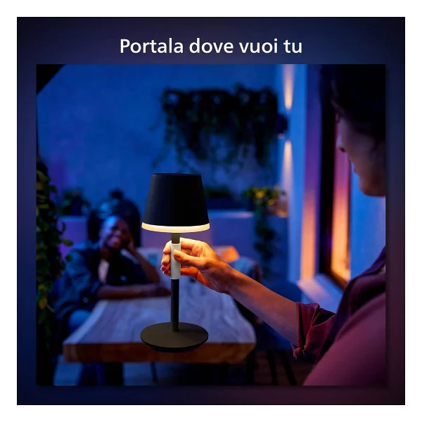 Philips Hue Go Belle Taşınabilir Akıllı Masa Lambası - Görsel 2