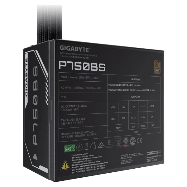 Gigabyte Gp-P750bs 750 W Power Supply - Görsel 3