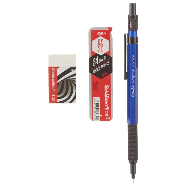 Scrikss Graph-X Kırmızı 0.5 mm 3'lü Versatil Uçlu Kalem Seti - Görsel 9