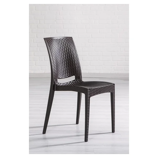 MOBETTO 6 Adet Rattan Kahve Sandalye / Balkon-bahçe-teras - Görsel 2