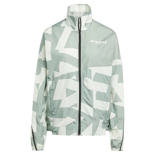 adidas Kadın W MT P WIND J Spor Üst Giyim/Rüzgarlık DSHGRY/WHITE XS - Görsel 7