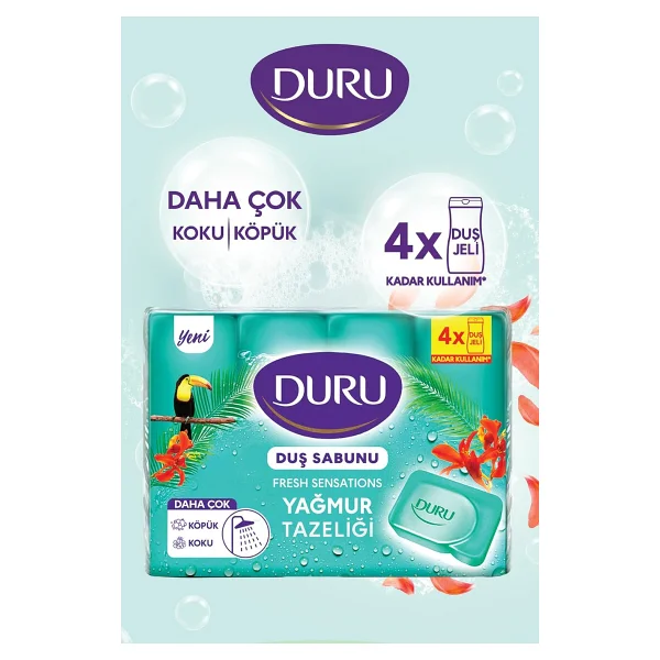 Duru Fresh Sensations Yağmur Ormanı 4x150 Gr Duş Sabunu - Görsel 3