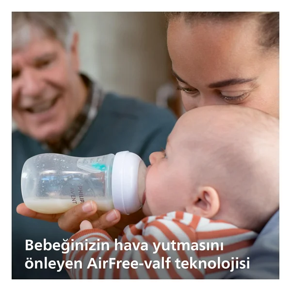 Philips Avent SCY673/01 Natural Response Airfree Valfli Biberon 260 ml - Görsel 4