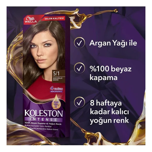 Koleston Intense 5.1 Açık Küllü Kahve Saç Boyası - Görsel 6
