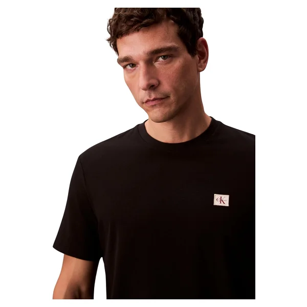 Calvin Klein Badge 30S Jersey Classic LV04RC272G Kısa Kollu Bisiklet Yaka Erkek Tişört - Görsel 4