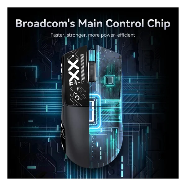 Attack Shark X11 Siyah Şarjlı Makrolu Ergonomik Optik Kablolu/Kablosuz Oyuncu Mouse - Görsel 6