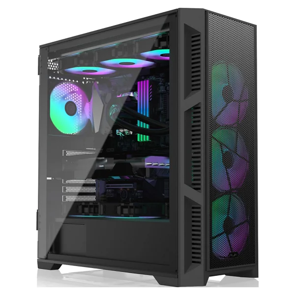 Raijintek Ponos Ultra MS4 0R20B00226 ARGB Fanlı Siyah E-ATX Bilgisayar Kasası