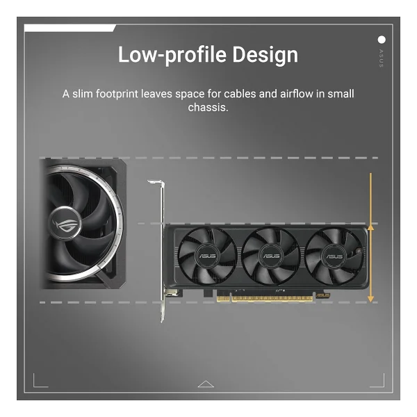 Asus RTX 5060 Lp Brk Oc Edition Rtx5060-O8g-Lp-Brk 128 Bit Gddr7 8 GB Ekran Kartı - Görsel 2