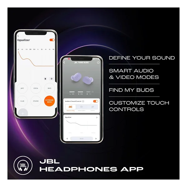JBL Tune Buds ANC TWS Mor Kulak İçi Bluetooth Kulaklık - Görsel 6