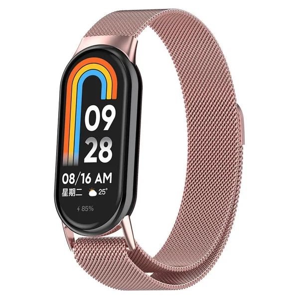 Microsonic Xiaomi Smart Band 7 Pro Silikon Rose Gold Spor Kordon - Görsel 10