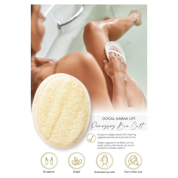 Smoothly Peeling Avantaj Seti 800gr X 3 Adet Batık Için Kayısı Peeling + Uygulama Doğal Kabak Lifi - Görsel 2