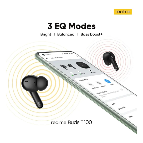 Realme Buds T100 TWS Beyaz Kulak İçi Bluetooth Kulaklık - Görsel 3