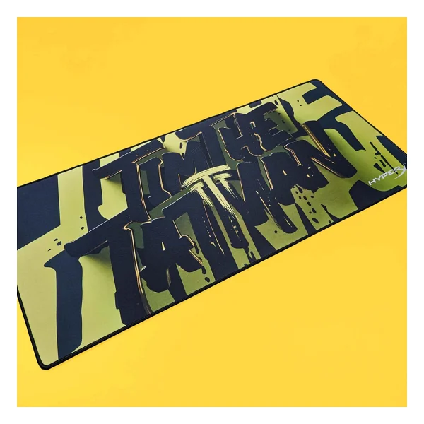 HyperX Pulsefire mat, oyun fare altlığı, TimTheTatMan Edition - XL - hassas kumaş yüzey - yıpranmaz floş dikiş - kaymaz kauçuk taban - Görsel 2