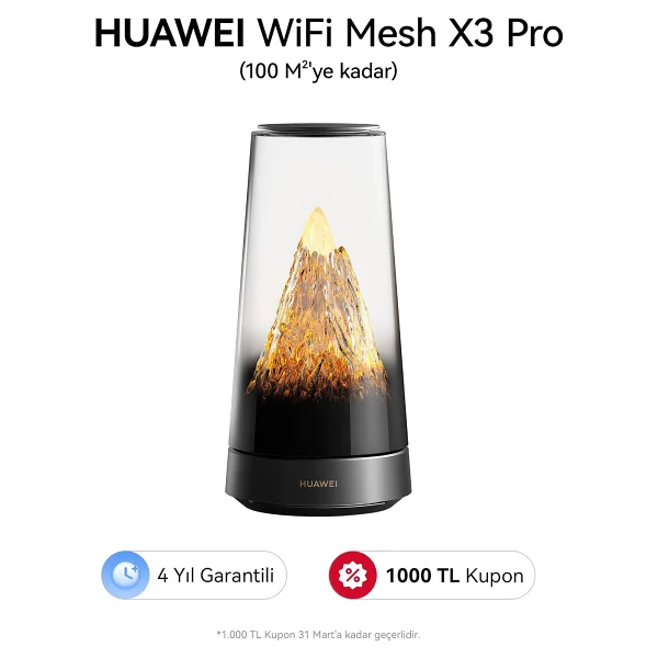 Huawei Wi-Fi Mesh X3 Pro 3600 Mbps 100 M2 Router - Görsel 2