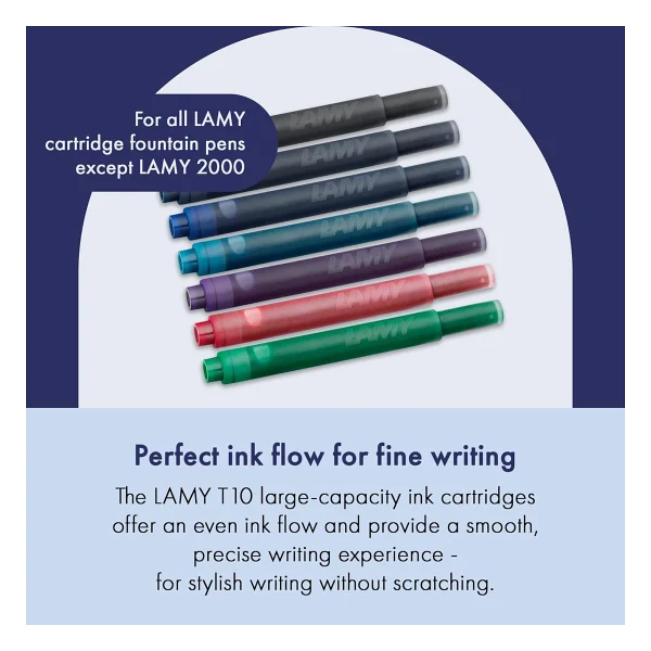 Lamy T10 Siyah 5'li Dolma Kalem Kartuşu - Görsel 5
