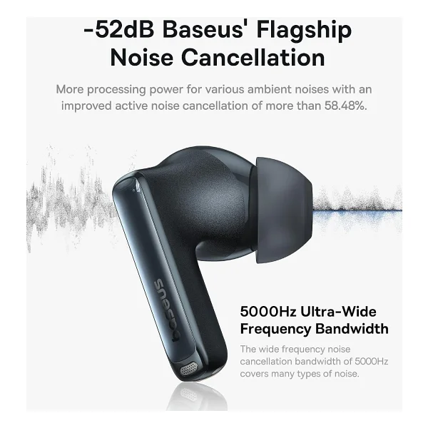 Baseus Bowie M2s Pro TWS Siyah Kulak İçi Bluetooth Kulaklık - Görsel 3