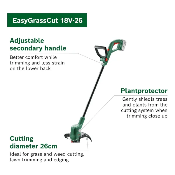 Bosch Easygrasscut 18v-26 Kenar Kesme Makinesi - Görsel 3