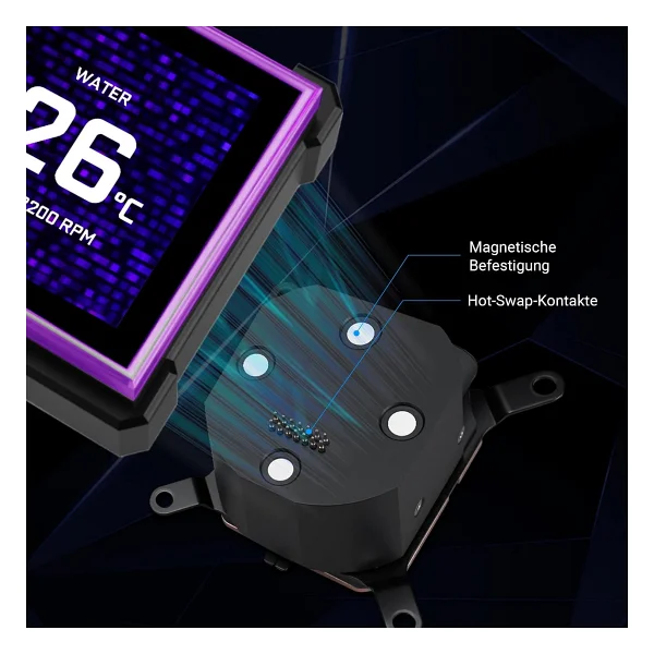 Lian Li Hydroshift Iı Lcd-S 360cl G89.Ghs2lcds36cb.00 Siyah İşlemci Sıvı Soğutucu - Görsel 3