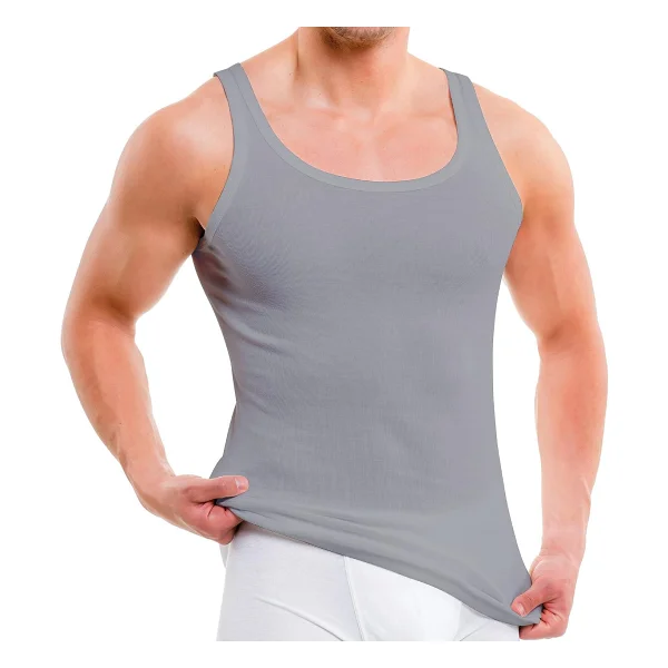 Anthony Jackson 5'li Kutu Premium Ribana Erkek Atlet Sezar Ekstra Uzun- Taranmış İnce Fitilli Organik Pamuk (Beyaz, 4xl) - Görsel 8