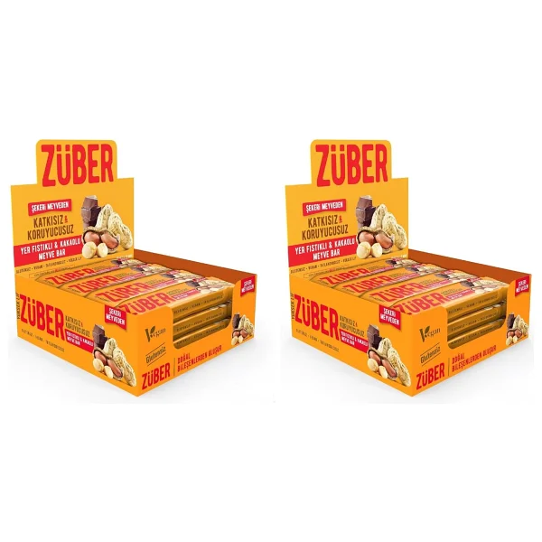 Züber Kakaolu ve Portakallı Meyve Bar 40g x 12 Adet - Görsel 10
