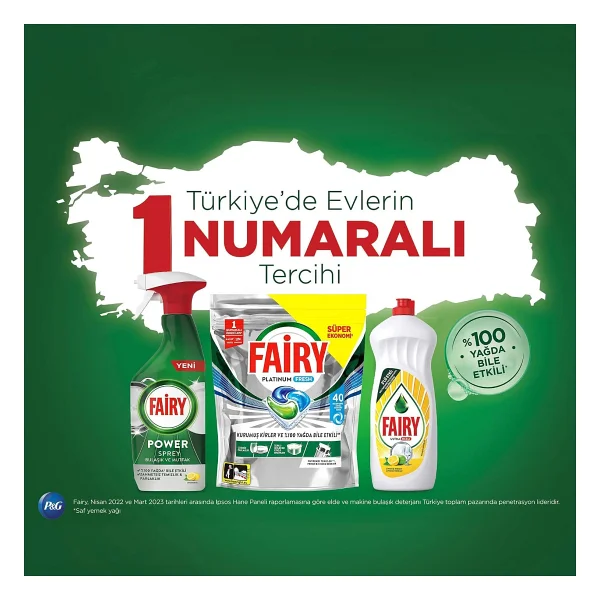 Fairy Platinum Fresh Bulaşık Makinesi Tableti 40'lı - Görsel 9