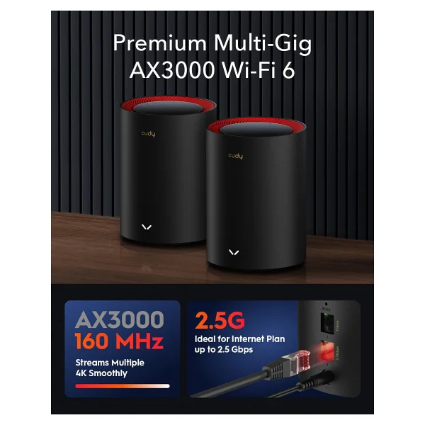 Cudy M3000 3000 Mbps 2'li Router - Görsel 2