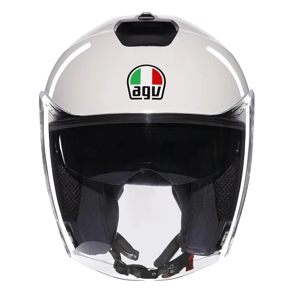 Agv Irides Mono Beyaz Açık Motor Kaskı - Görsel 2
