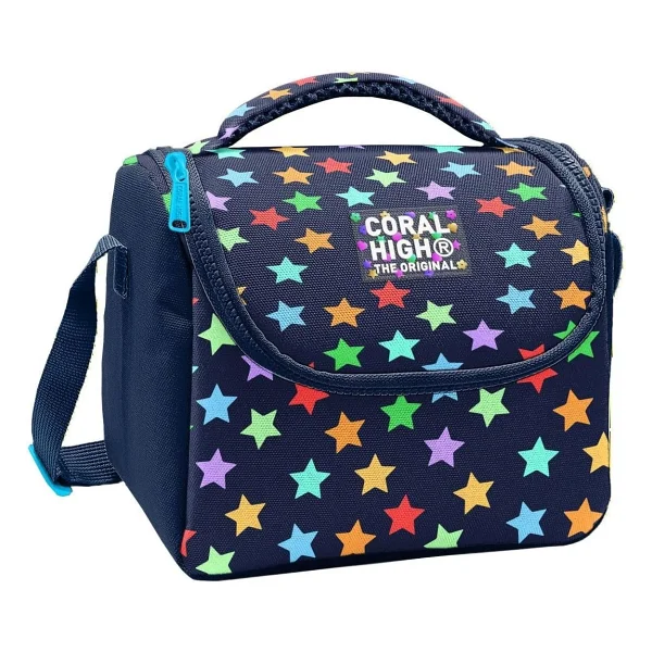 Coral High 37107 Ekose Fiyonk Desenli Termoslu Beslenme Çantası - Görsel 9