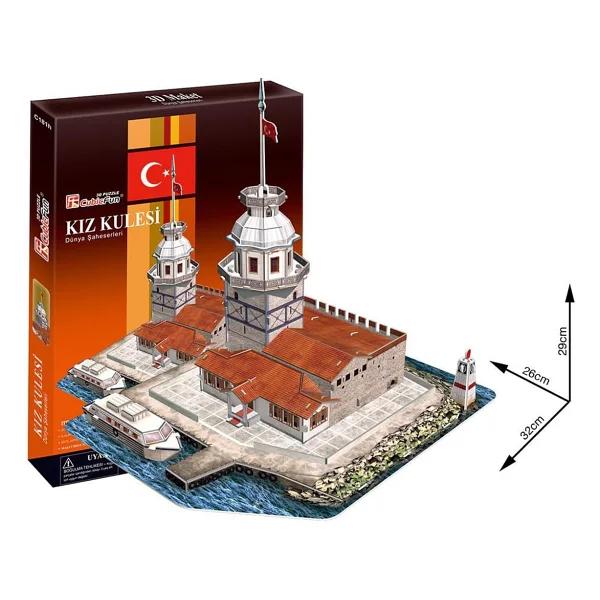 Cubicfun 3d 66 Parça Kız Kulesi Puzzle - Görsel 2