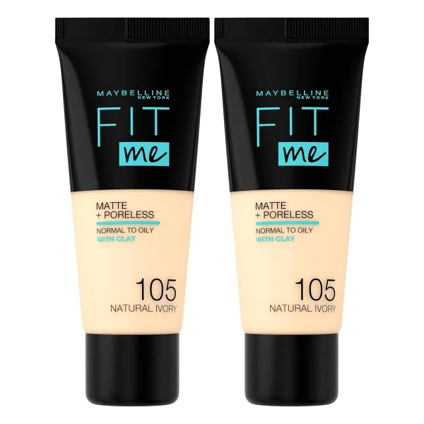 Maybelline Fit Me Matte + Poreless 105 Natural Ivory 30 Ml Likit Fondöten - Görsel 8
