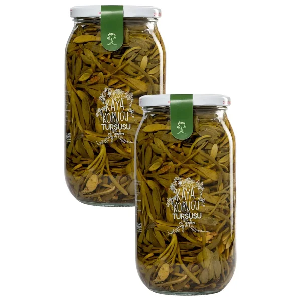 Havaza Kaya Koruğu Turşusu-1200 Gr. (Ev Yapımı) 2'li Paket - Görsel 3
