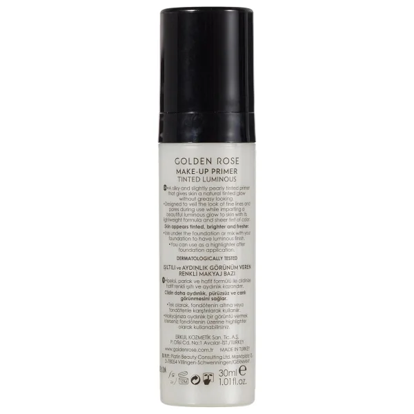 Golden Rose Make-Up Primer Tinted Luminous 30 Ml Renkli Makyaj Bazı - Görsel 8