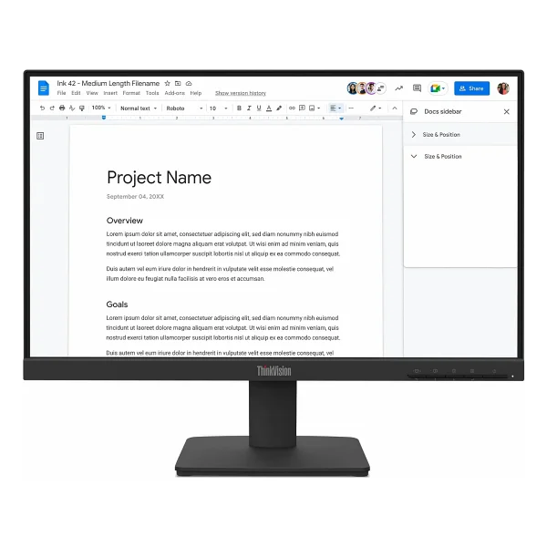 Lenovo S22-4e 64cbkat6tk 21.5'' 4ms 100hz 1920x1080 Vga/Hdmı Vesa Siyah Wled Monıtor - Görsel 4