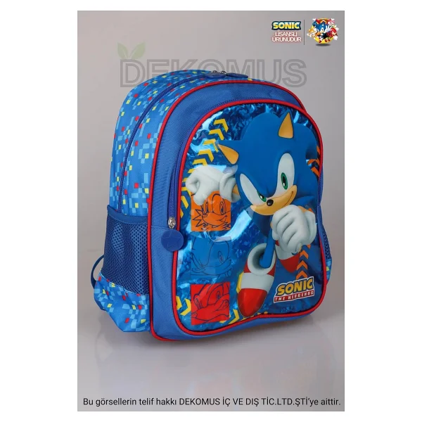 Sonic Yeni Sezon Lisanslı Özel Koleksiyon Okul Çantası - Görsel 2